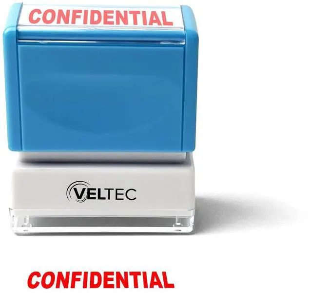 Main image of Premium Pre-Inked Message Stamp, Red Ink (Confidential)
