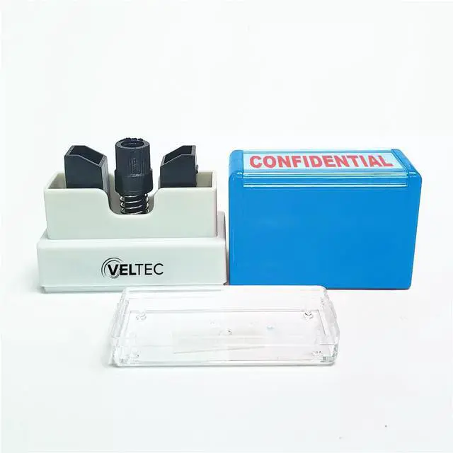 Alt view image 2 of 4 - Premium Pre-Inked Message Stamp, Red Ink (Confidential)