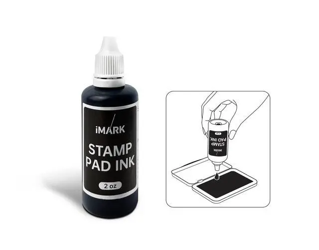Alt view image 2 of 4 - Premium Refill Ink for Self-Inking Stamps, Daters and Stamp Pads (2 oz, Black)