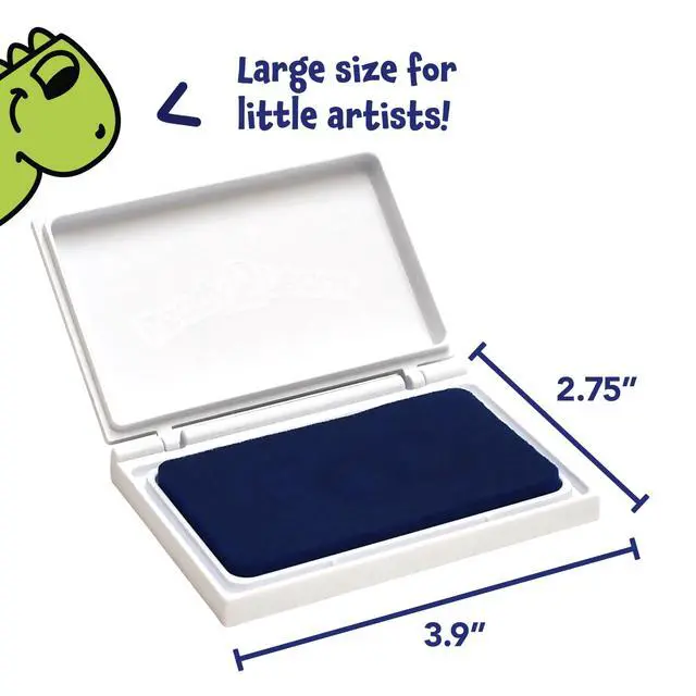 Alt view image 3 of 7 - Washable Stamp Pad for Kids, Blue | Non-Toxic Ink Pad for Stamps, Fade Resistant, Decorate Scrapbooks, Posters and Cards