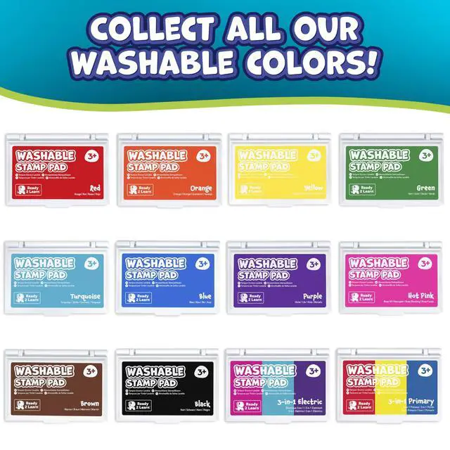 Alt view image 7 of 7 - Washable Stamp Pad for Kids, Purple | Non Toxic Ink Pad for Stamps, Fade Resistant, Decorate Scrapbooks, Posters and Cards