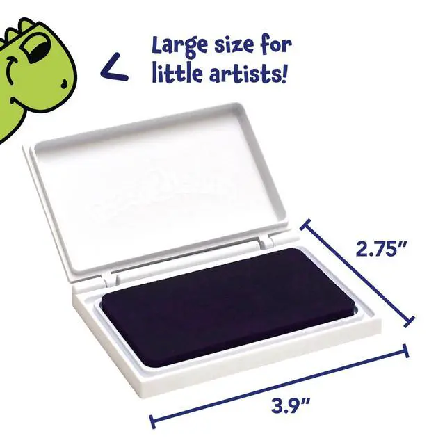 Alt view image 3 of 7 - Washable Stamp Pad for Kids, Purple | Non Toxic Ink Pad for Stamps, Fade Resistant, Decorate Scrapbooks, Posters and Cards