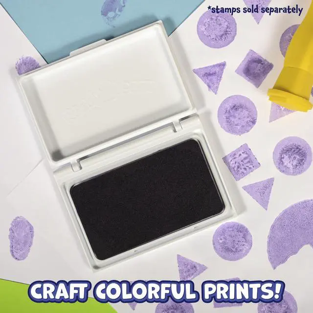 Alt view image 5 of 7 - Washable Stamp Pad for Kids, Purple | Non Toxic Ink Pad for Stamps, Fade Resistant, Decorate Scrapbooks, Posters and Cards