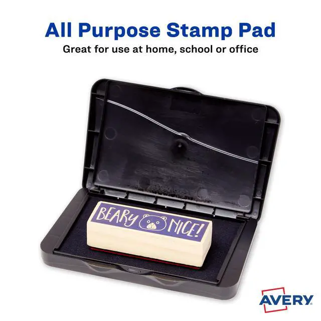 Alt view image 2 of 7 - Carter's Foam Black Stamp Pad, 2.75 x 4.27 Inches, 3 Pack (25603)