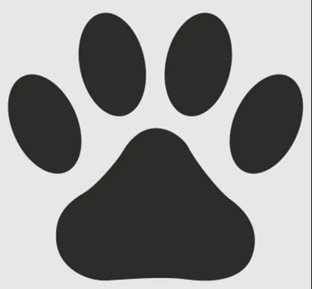 Alt view image 4 of 4 - Paw Print Rubber Stamp on Wood Block for Stamping Crafting Scrapbooking 1 Inch