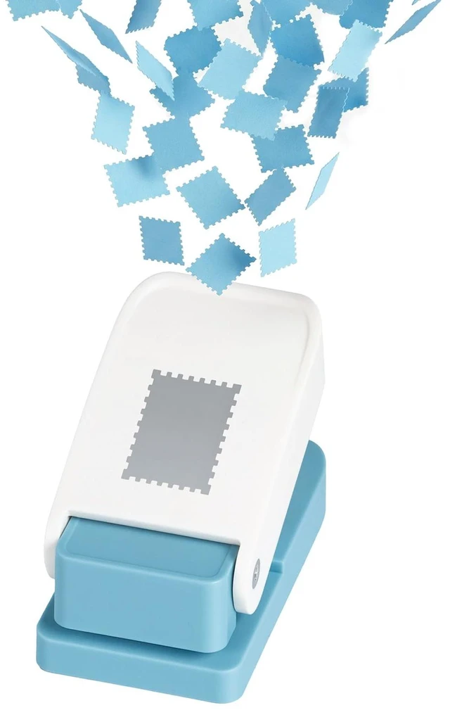 Main image of Stamp Punch, 1X0.8inch Postage Stamp Puncher for journaling | Rectangular Stamps Shaped Paper Punch, Stamp Cutter Hole Punch for Paper Crafts, Scrapbook Supplies (1*1.08inch)
