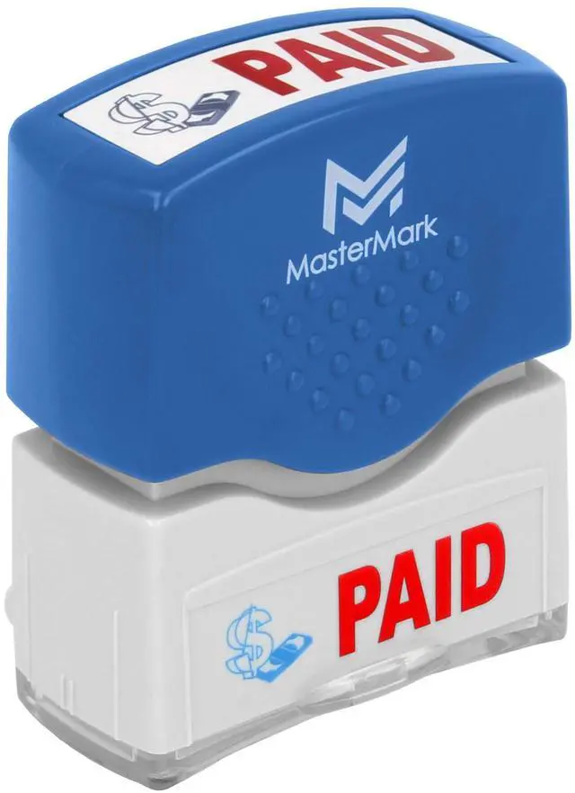 Main image of Premium 2-Color Pre-Inked Office Stamp (Paid)
