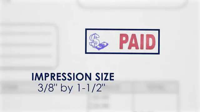 Alt view image 3 of 7 - Premium 2-Color Pre-Inked Office Stamp (Paid)