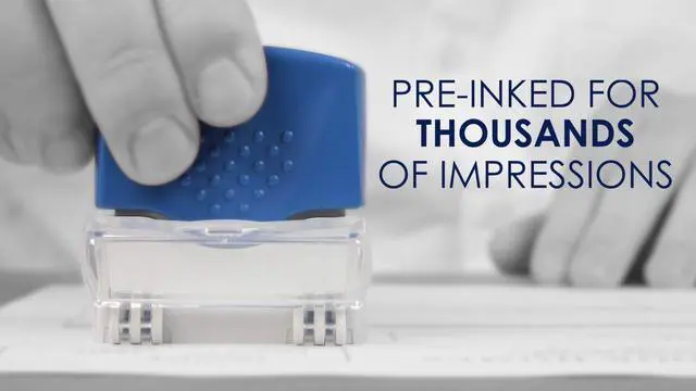 Alt view image 6 of 7 - Premium 2-Color Pre-Inked Office Stamp (Paid)
