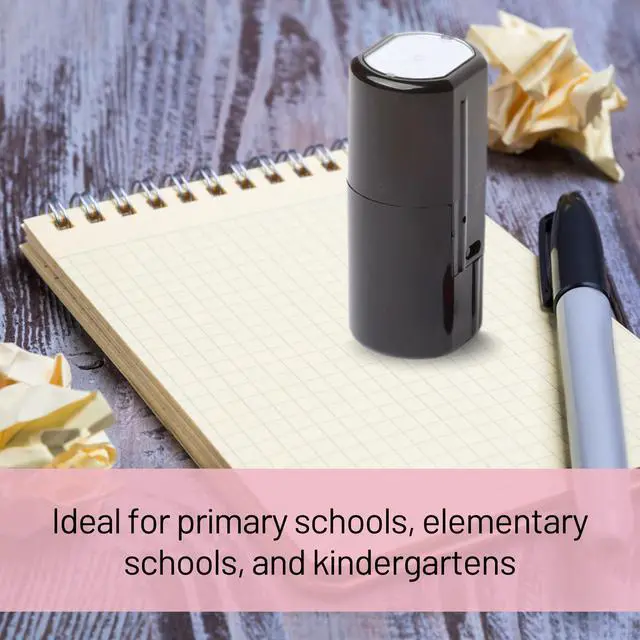 Alt view image 5 of 7 - Self-Inking Stamps for Teachers, Teacher Stamper for Classroom and School, Greeting Cards and Scrapbooks Emoji Stamp (Thumbs Up, Red)
