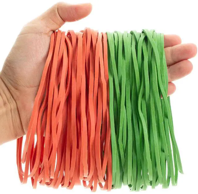 Main image of Large Rubber Bands, 7 Inch, 110 Pack | Heavy Duty Rubber Band for File Folders, Trash Can, Office Supplies