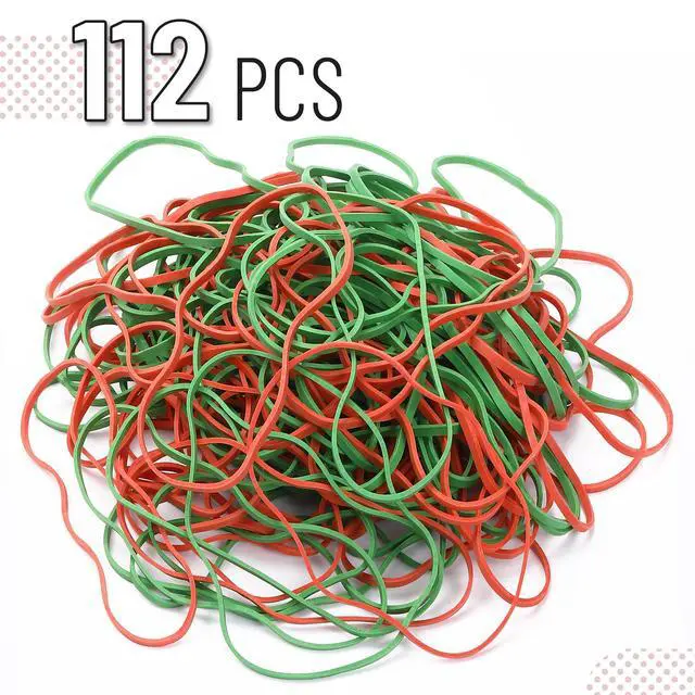 Alt view image 2 of 7 - Large Rubber Bands, 7 Inch, 110 Pack | Heavy Duty Rubber Band for File Folders, Trash Can, Office Supplies