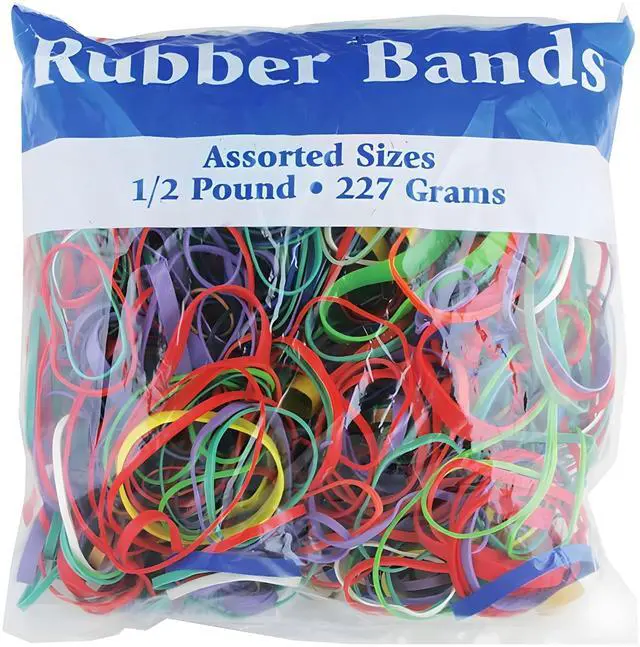 Alt view image 4 of 7 - Rubber Bands Assorted Sizes 0.5 lb Bag Strong Elastic Bands for Home, Office, School, Crafts & Organizing