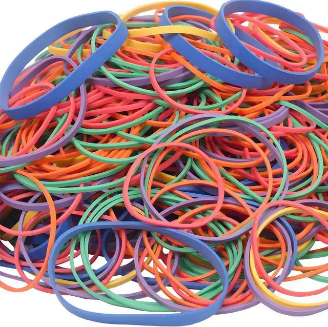 Alt view image 3 of 7 - Rubber Bands Assorted Sizes 0.5 lb Bag Strong Elastic Bands for Home, Office, School, Crafts & Organizing