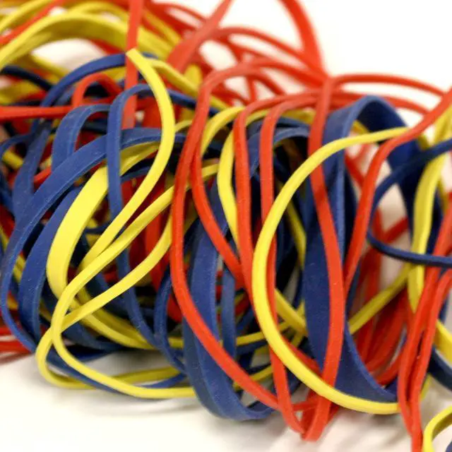 Alt view image 2 of 6 - Assorted Size & Color Rubber Bands, 2 oz Bag | Stretch to bundle papers, Cards, Cash, Supplies