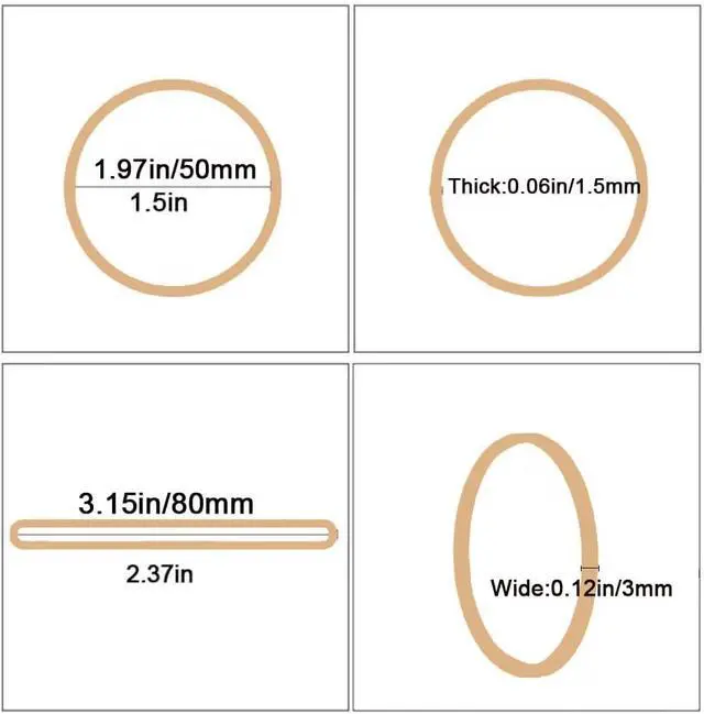 Alt view image 2 of 7 - Rubber Bands 200Pcs Size 32 Elastic Rubber Band Strong Heavy Duty | Beige Small Rubber Band For Office Home Supplies(3" x 1/8'')