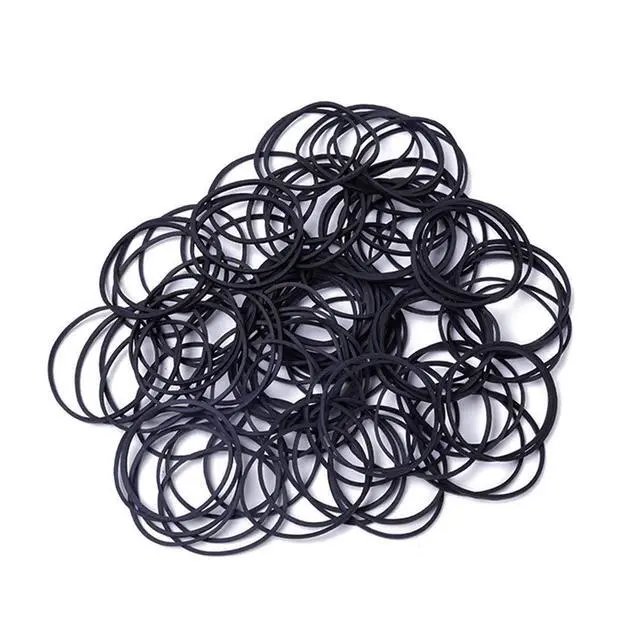 Alt view image 4 of 6 - Rubber Bands 300pcs Black Small Rubber Bands for Office School Home size16 Elastic Band