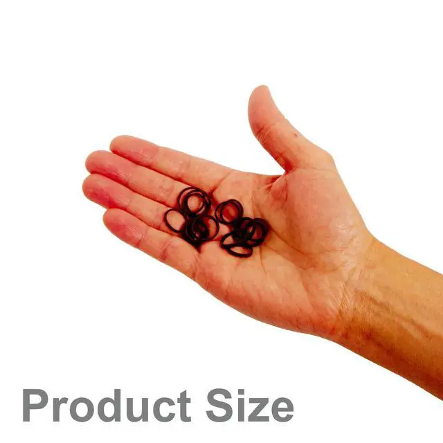 Alt view image 5 of 7 - 500 Count Small Rubber Bands for Hair ½" Black- Made in USA - Recloseable Container - Mini Hair Elastics for Braids, Ponytails, Cornrows & Twists Strong Hold Ponytail Holders