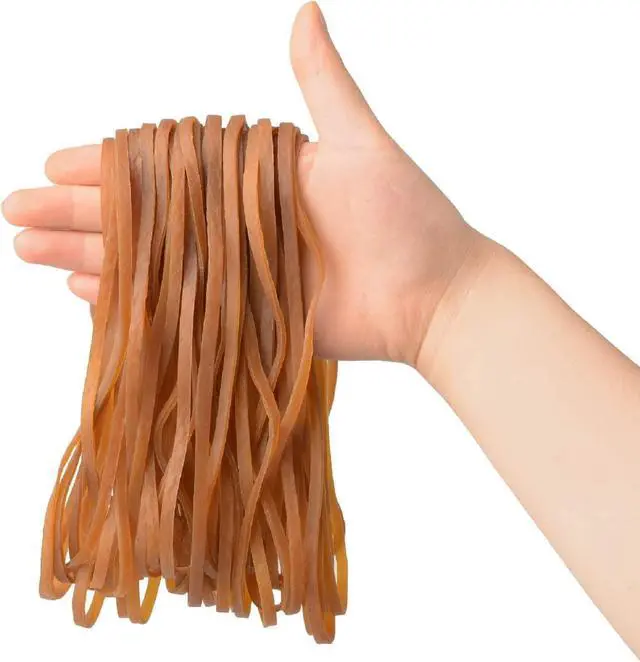 Main image of 60 Pcs Large Rubber Bands Heavy Duty, Heavy Duty Trash Can Band, Strong Elastic Bands for School Home Office Supplies, Garbage Cans, File Folders, (8 x 0.16 Inch)