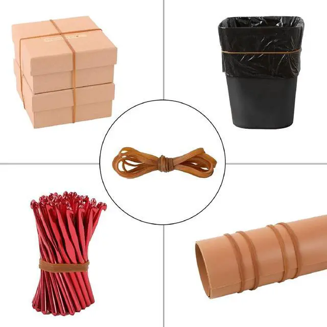 Alt view image 4 of 7 - 60 Pcs Large Rubber Bands Heavy Duty, Heavy Duty Trash Can Band, Strong Elastic Bands for School Home Office Supplies, Garbage Cans, File Folders, (8 x 0.16 Inch)