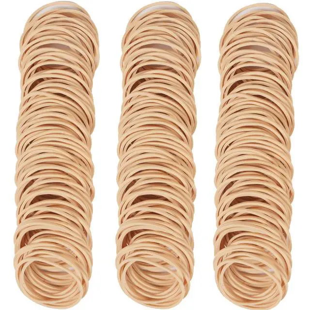 Alt view image 2 of 5 - Rubber Bands Size16 Elastic Rubber Band #16 Light Brown 600Pcs | Rubber Bands for Office Supplies File Folders Litter Box