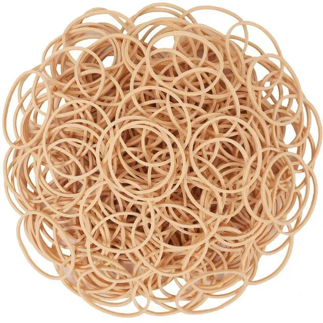 Alt view image 5 of 5 - Rubber Bands Size16 Elastic Rubber Band #16 Light Brown 600Pcs | Rubber Bands for Office Supplies File Folders Litter Box