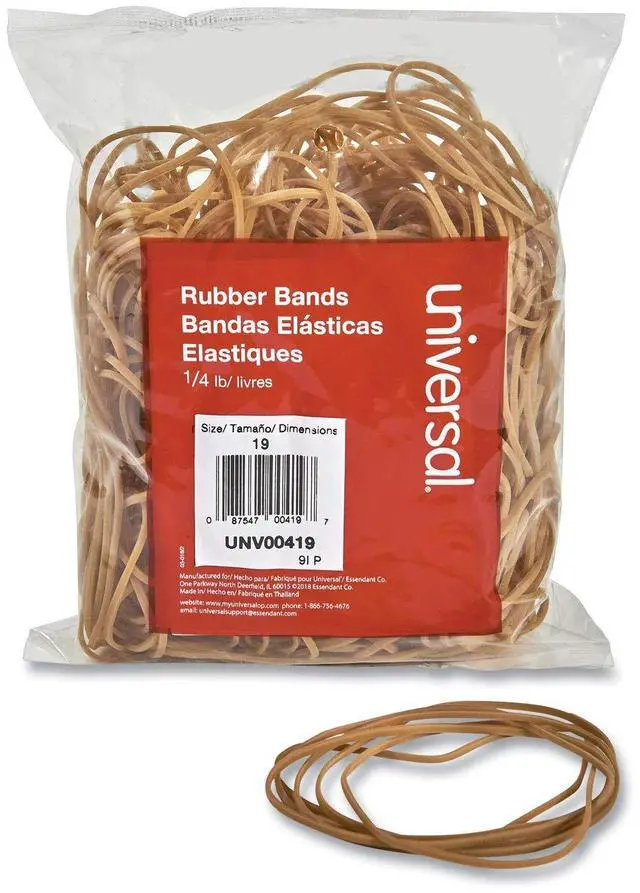 Main image of Rubber Bands, Size 19, 0.04" Gauge, Beige, 4 oz Box, 310/Pack