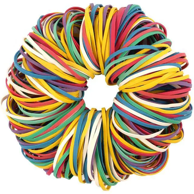 Alt view image 5 of 5 - Rubber Bands Ball 2 Pack Size #32 300 Pcs for Office Supplies | Strong Heavy Duty Elastic Band For School Home