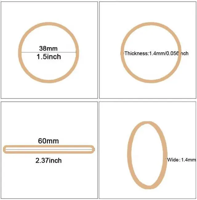 Alt view image 2 of 7 - Rubber Bands Size16 500pcs Small Rubber Band For Office Supplies | Size#16 Elastic Rubber for Home Beige(2-1/2" x 1/16'')