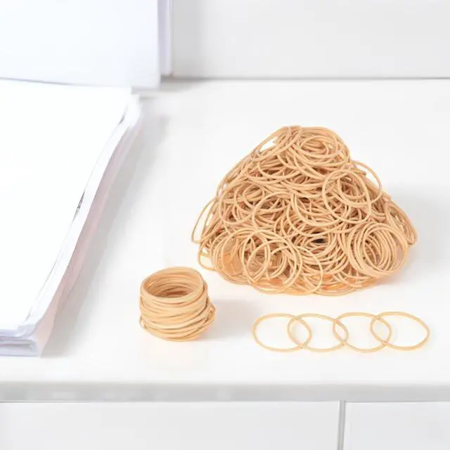 Alt view image 4 of 7 - Rubber Bands Size16 500pcs Small Rubber Band For Office Supplies | Size#16 Elastic Rubber for Home Beige(2-1/2" x 1/16'')