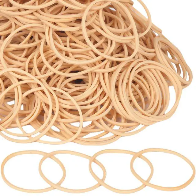 Alt view image 5 of 7 - Rubber Bands Size16 500pcs Small Rubber Band For Office Supplies | Size#16 Elastic Rubber for Home Beige(2-1/2" x 1/16'')