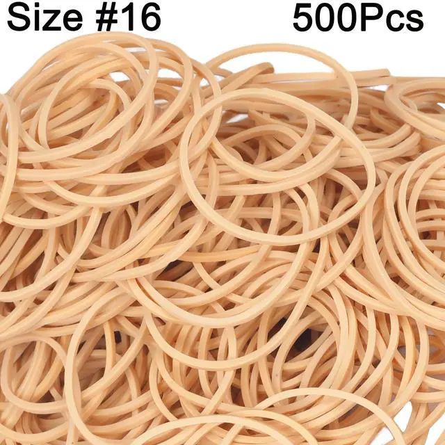 Alt view image 3 of 7 - Rubber Bands Size16 500pcs Small Rubber Band For Office Supplies | Size#16 Elastic Rubber for Home Beige(2-1/2" x 1/16'')