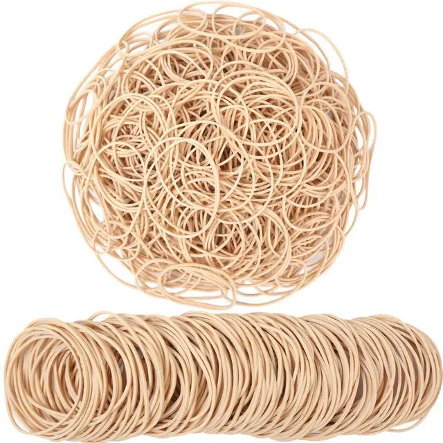 Alt view image 4 of 6 - Rubber Bands Size 19 Beige 500pcs Elastic Rubber Band for Office Supplies | Rubber Bands Heavy Duty Small Strong for Home Office