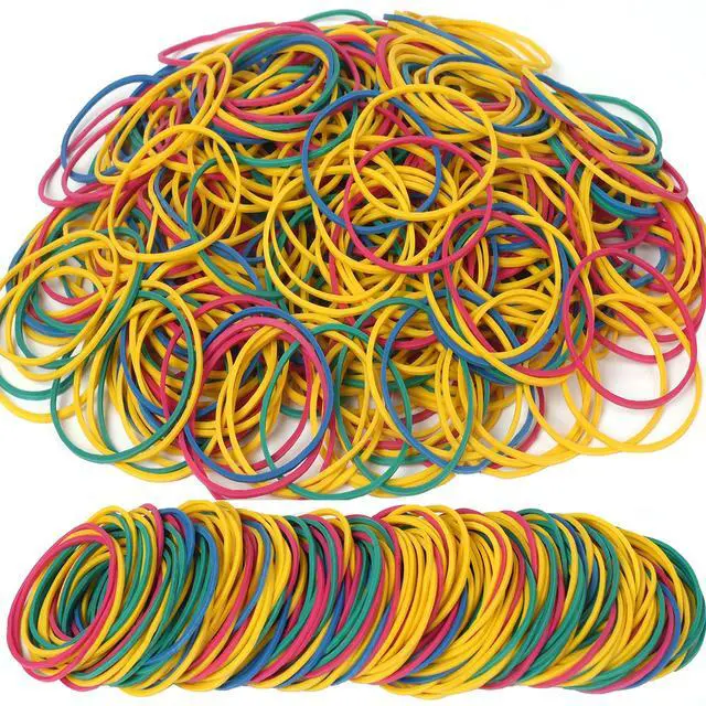 Alt view image 2 of 5 - Rubber Bands Size 16 Elastic Rubber Band Strong Small 600 Pcs | Rubber Bands for office supply home Package Household