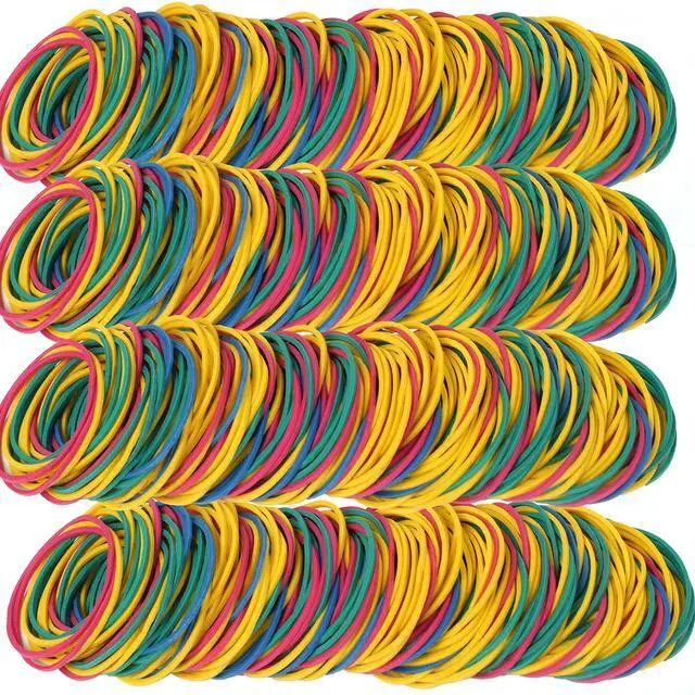 Alt view image 4 of 5 - Rubber Bands Size 16 Elastic Rubber Band Strong Small 600 Pcs | Rubber Bands for office supply home Package Household