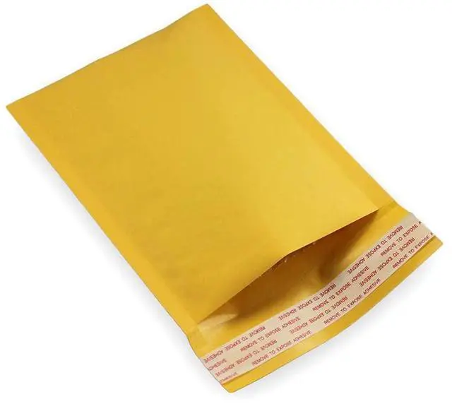 Alt view image 2 of 5 - #W, 5" x 8", 5 Pack, Kraft Bubble Mailers Padded Shipping Envelopes Self Seal Small Size