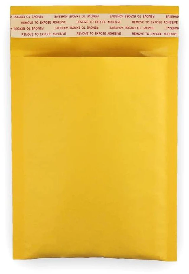 Alt view image 4 of 5 - #W, 5" x 8", 5 Pack, Kraft Bubble Mailers Padded Shipping Envelopes Self Seal Small Size