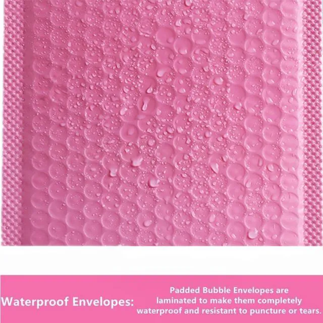 Alt view image 3 of 6 - Small Bubble Mailers 3.5X5.9 Inch 12 Pack (Pink) | Poly ,Thicken ,Padded Self Seal Envelopes,for Shipping and Packaging
