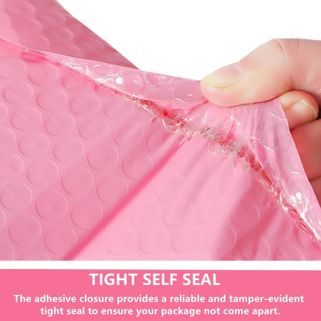 Alt view image 6 of 6 - Small Bubble Mailers 3.5X5.9 Inch 12 Pack (Pink) | Poly ,Thicken ,Padded Self Seal Envelopes,for Shipping and Packaging