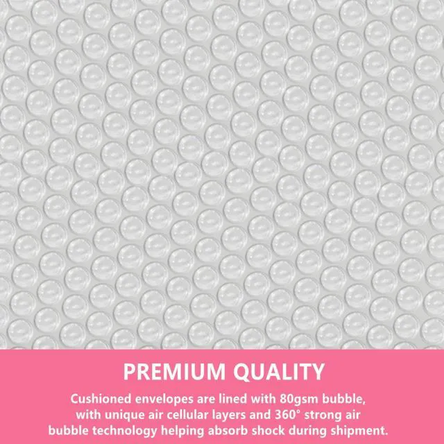 Alt view image 5 of 6 - Small Bubble Mailers 3.5X5.9 Inch 12 Pack (Pink) | Poly ,Thicken ,Padded Self Seal Envelopes,for Shipping and Packaging