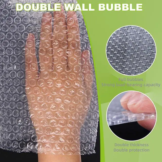 Alt view image 4 of 7 - 50PCS 6x8"Bubble Pouches,Shockproof Cushioning Protection | Double-Walled for Extra Fragile Protection, Lightweight Durable Cushioning,for Shipping, Moving, Packing,Storage