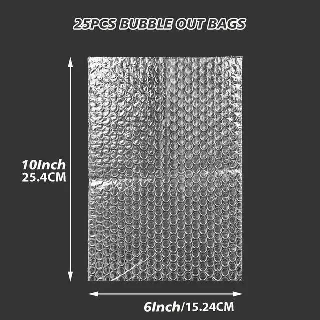Alt view image 2 of 7 - 25PCS 6x10" Clear Bubble Pouches Wrap,Double Wall Cushioned Wrap,Shockproof | Double-Wall Thickening for Superior Protection,Lightweight,Durable,for Fragile Items,Electronics,Glasses,plate
