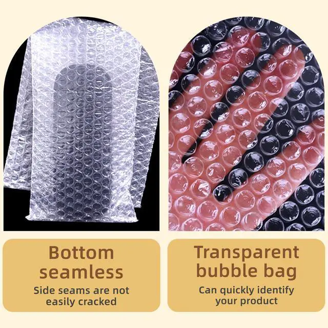 Alt view image 6 of 7 - 25PCS 6x10" Clear Bubble Pouches Wrap,Double Wall Cushioned Wrap,Shockproof | Double-Wall Thickening for Superior Protection,Lightweight,Durable,for Fragile Items,Electronics,Glasses,plate