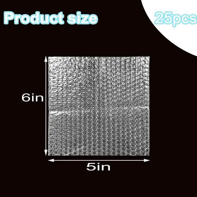 Alt view image 2 of 7 - 25PCS 5x6"Bubble Out Bags,Double-Wall Cushioned,Shockproof,Tear-Resistant | Double-Walled for Extra Fragile Protection, Lightweight Durable Cushioning,Ideal for Shipping, Moving, Packing,Storage.