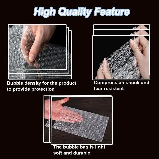 Alt view image 4 of 7 - 25PCS 5x6"Bubble Out Bags,Double-Wall Cushioned,Shockproof,Tear-Resistant | Double-Walled for Extra Fragile Protection, Lightweight Durable Cushioning,Ideal for Shipping, Moving, Packing,Storage.