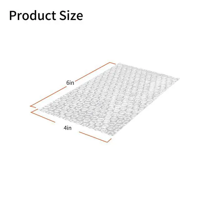 Alt view image 2 of 7 - 50 Pack 4''x 6''Clear Bubble Out Bags, Small Protective Thickening Shockproof Foam Bags Bubble Pouch Double Walled Walled Bubble Cushioning Bags for Shipping Moving Storage