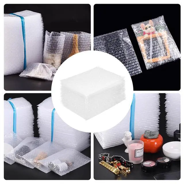 Alt view image 7 of 7 - Clear Bubble Out Pouches, 4x6 Inch, 50Pack | Moving, Shipping, Storage