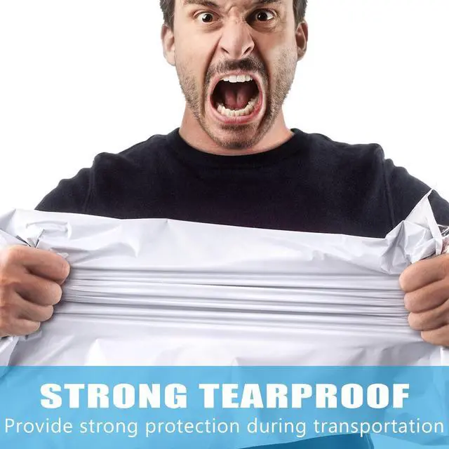 Alt view image 3 of 7 - White Poly Mailers 6x9in 100Pcs, Shipping Bag for Small Business, Mailer Bags for Clothing, Self Strong Adhesive Mailing Envelopes for Package Suppliers, Flexible Secure Tear Resistant Postal Bag