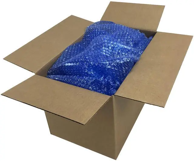 Alt view image 7 of 7 - 30-Feet Roll Blue Bubble Small 3/16" Wrap x 12" Wide (BUBBSMA30BLU)