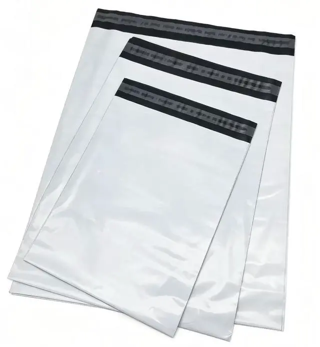 Main image of Poly Mailers,Shipping Bags 10x13,12.5x16,15x19 Inch 21 Pcs(7 per Size) | White Mixed Size Self-Sealing Waterproof Plastic Packaging Bags